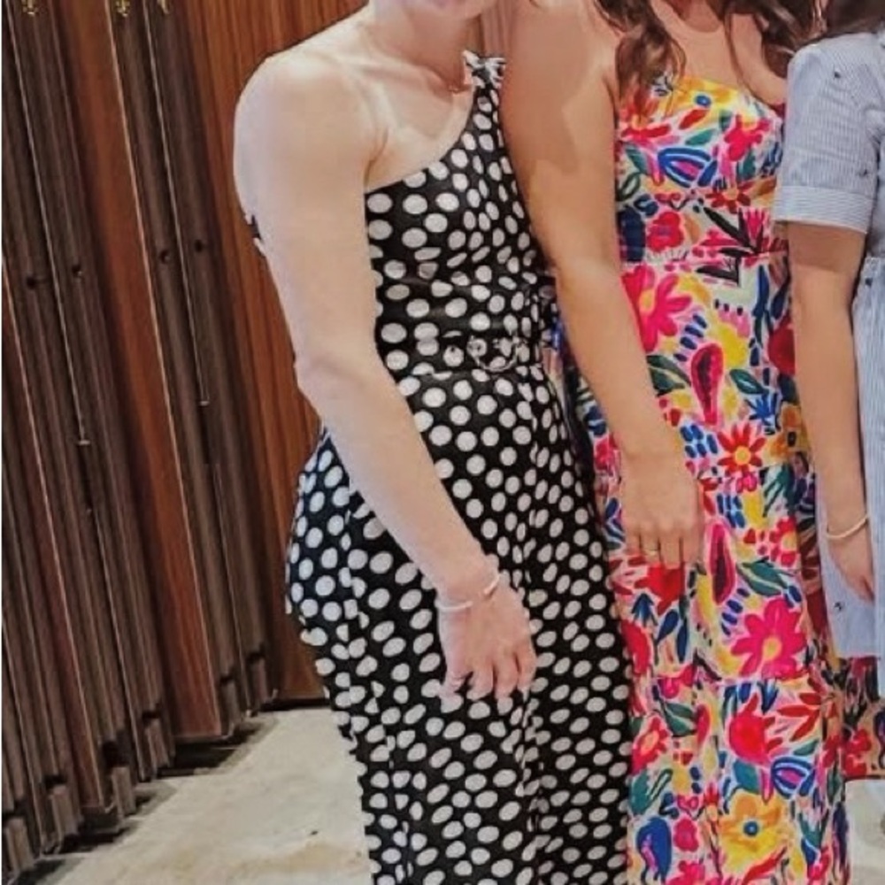 Polka Dot Sleeveless Maxi Jumpsuit